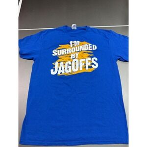 Im Surrounded By Jagoffs Graphic T-Shirt Blue Mens Large Funny Pittsburgh Slang